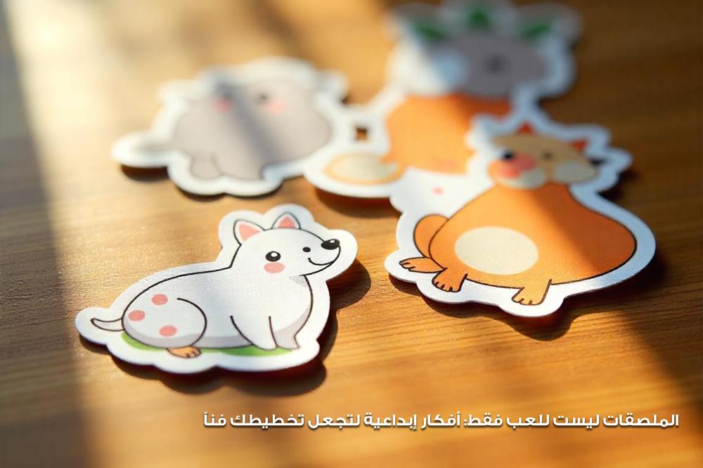 الملصقات ليست للعب فقط