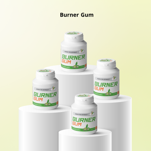 مجموعة BURNER GUM بخلاصة الشاي الأخضر