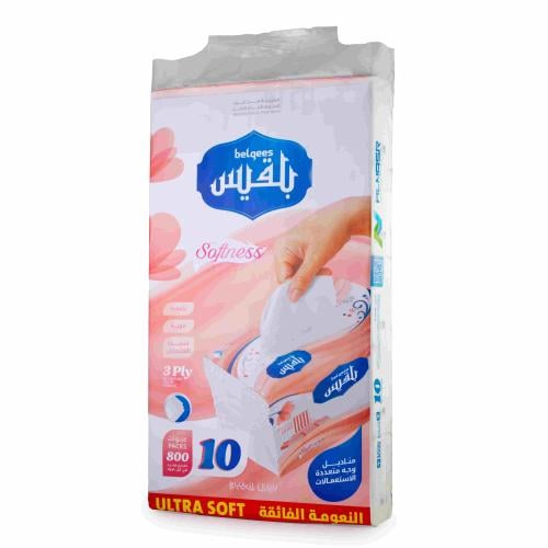 مناديل بلقيس 800منديل 3طبقات سوبر سوفت
