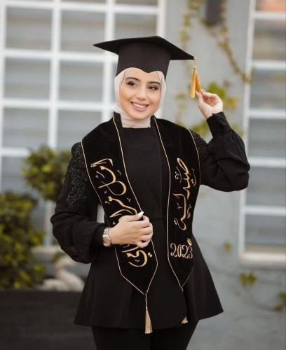 تفصيل وشاح تخرج على حسب رغبتك