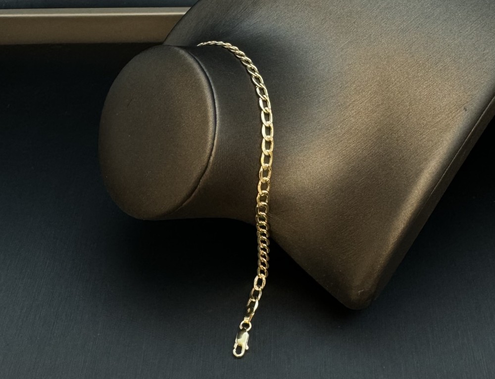 gold bracelet 18k. 19cm long. W 3g. - Shatha Salil for jewelry