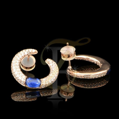 حلق (زركون) فضة عيار 925