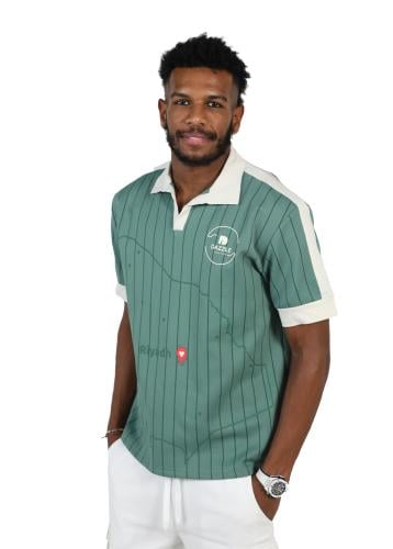 Green striped Polo| بولو مخطط أخضر