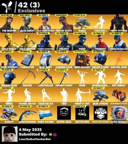حساب فورتنايت ترافيس سكوت سيزن3 اساسي