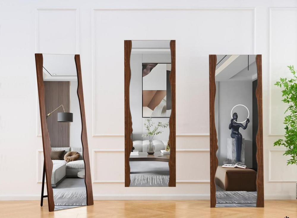 مرايه باطار خشبي مع استاند