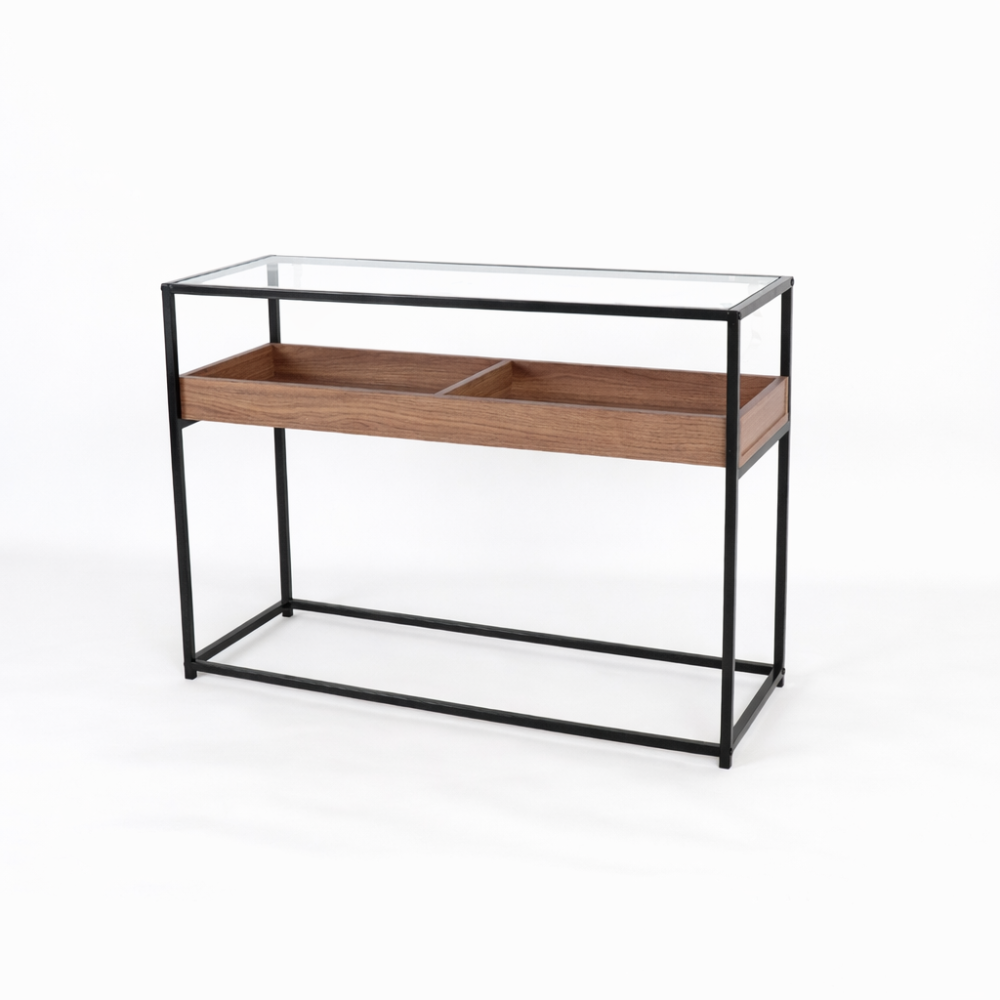 طاوله متعدده الاستخدامات سطح زجاج شفاف