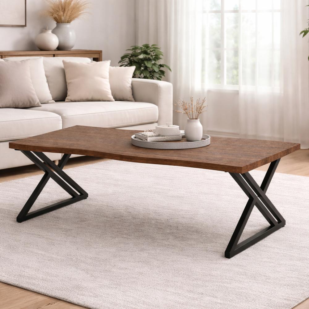 طاولة قهوة مودرن X براون
