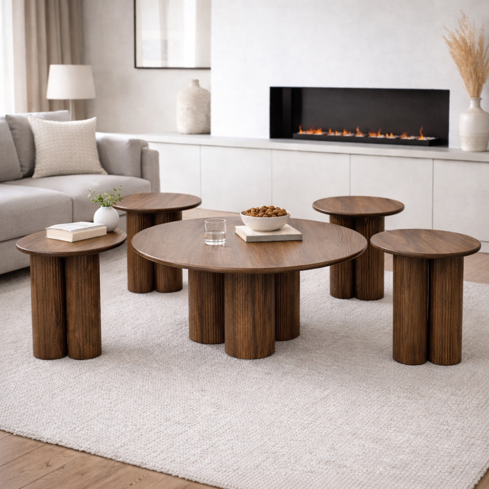 طقم طاولات ريفيرا – (Riviera Table Set (4+1