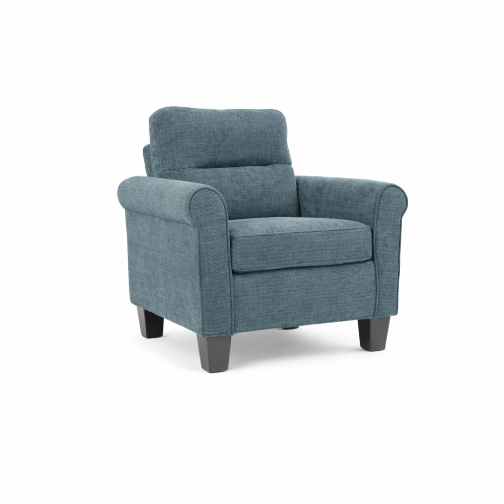 كرسي بتصميم كلاسك مفرد  ازرق