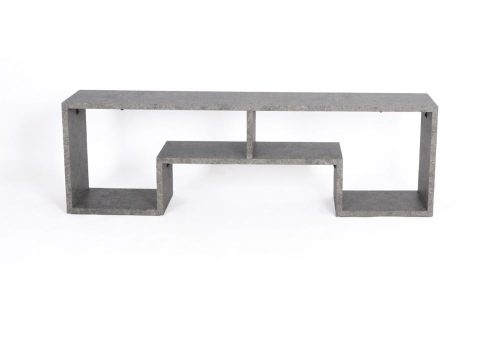 طاولة تلفزيون - رمادي