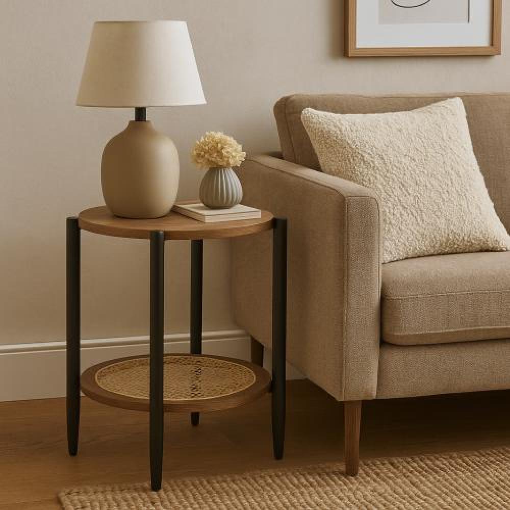 طاوله خدمه دائريه راتان