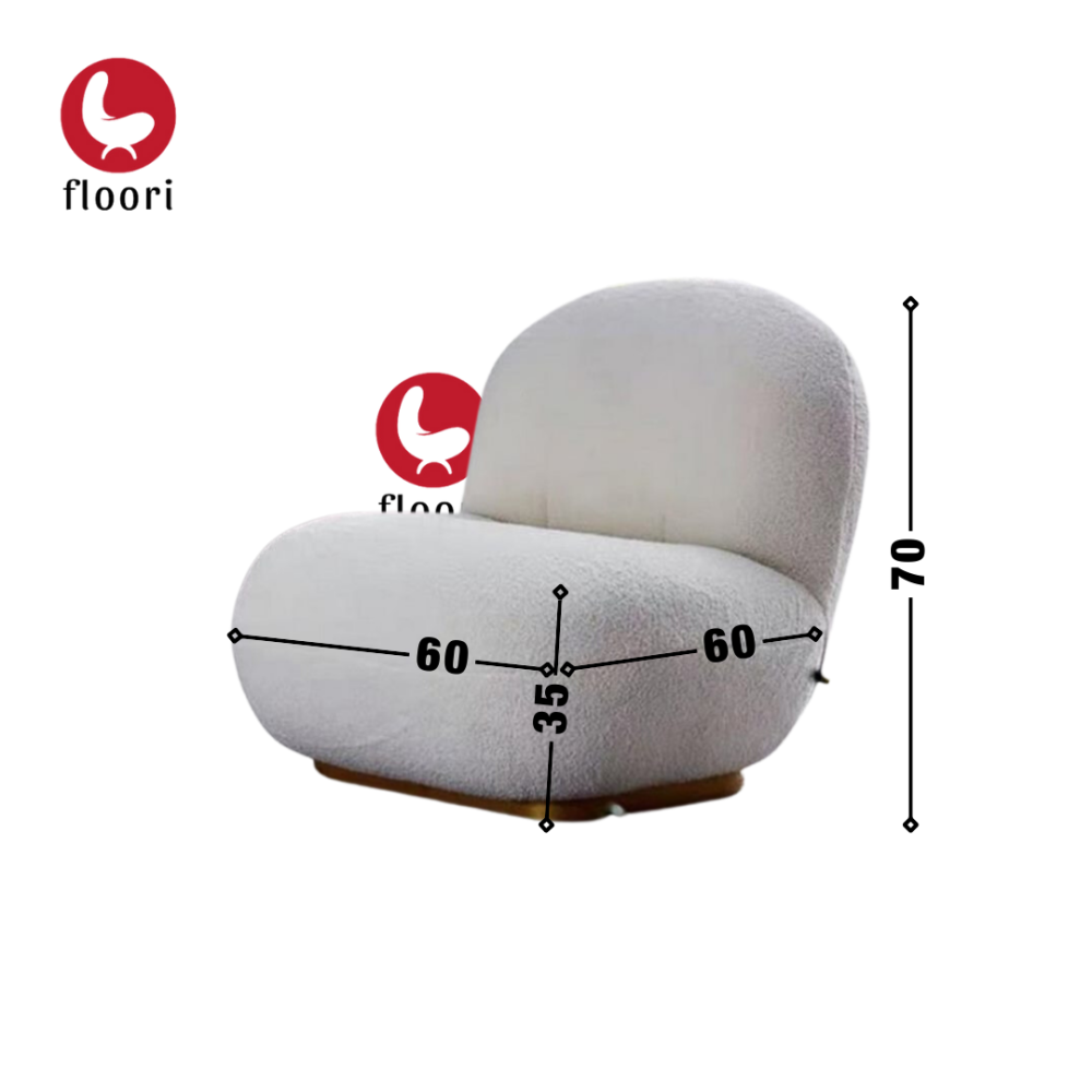 كرسي  بوكليه دوار بشكل انيق
