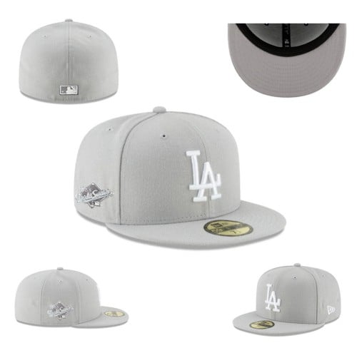 كاب نيو ايرا رمادي -new era cap 59fifty