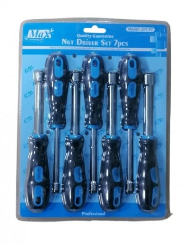 طقم مفك راس حبة 7 قطع مقاس (12-6) - MAX