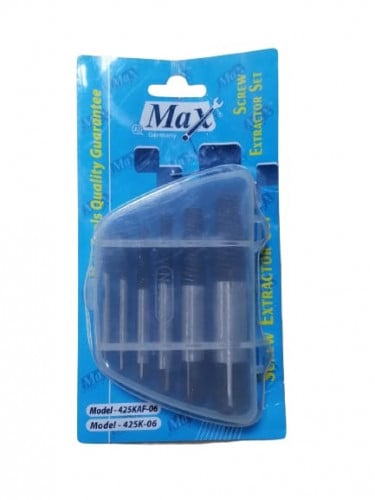 طقم سنة عكس لإخراج مسمار تالف 6 قطع - MAX