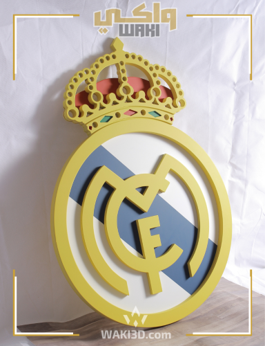شعار ريال مدريد ثلاثي الابعاد
