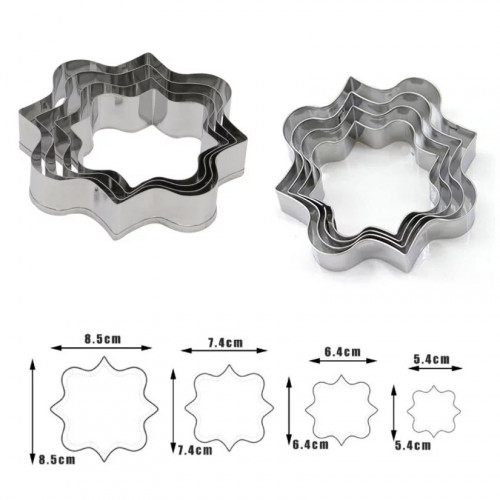 مجموعة قطاعة اطار مربع معدن
