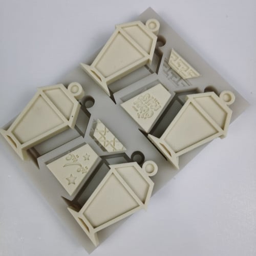 قالب سيليكون فانوس مع عيد مبارك رمضان كريم