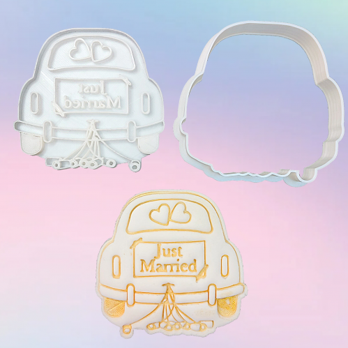 قطاعة و ختم سيارة Just Married