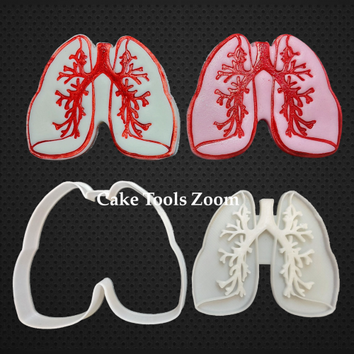 قطاعة و ختم شكل رئتين