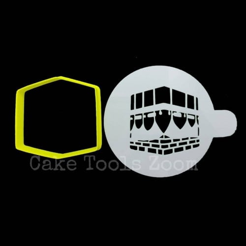 قطاعة شكل الكعبة مع ستنسل