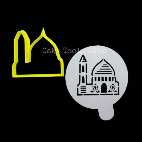 قطاعة مسجد مع ستنسل