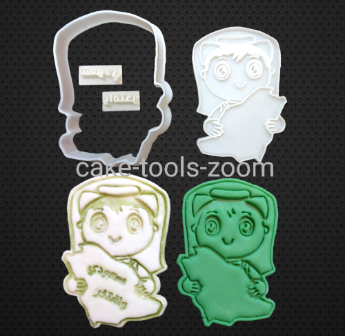 قطاعة و ختم طفل مع خريطة المملكة