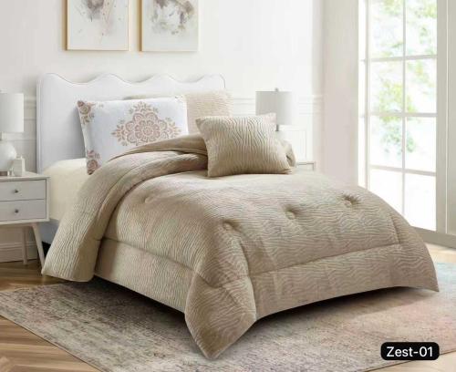 مفرش مخمل شتوي زيست مزدوج 6 قطع