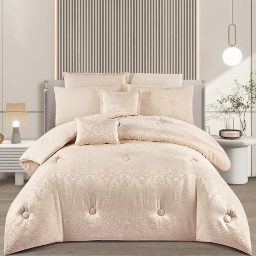 مفرش جاكار مزدوج 8 قطع