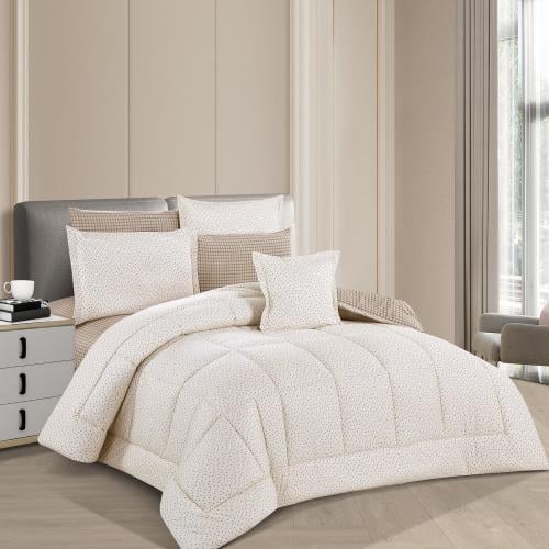 مفرش قطن تيجان مفردونص 5 قطع