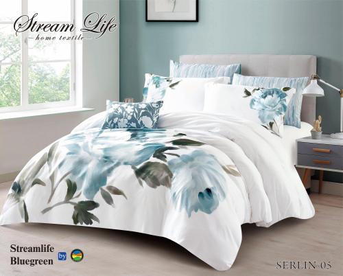 مفرش مشجر ديجيتال مزدوج 7 قطع