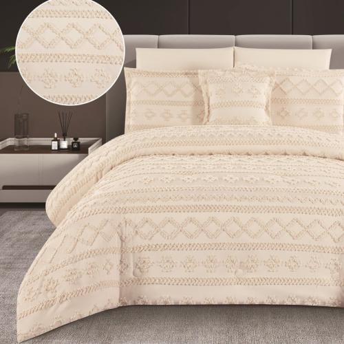 مفرش بوهيمي مفرد ونص 5 قطع