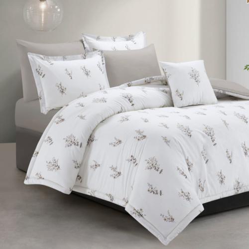 مفرش قطن فلورا مزدوج 7 قطع