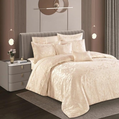 مفرش شانيل عرائسي 8 قطع نفرين