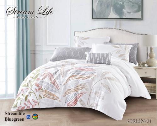 مفرش مشجر ديجيتال مزدوج 7 قطع