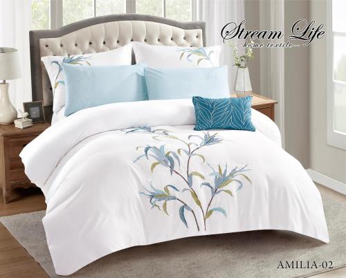 مفرش مطرز اميليا مزدوج 7 قطع