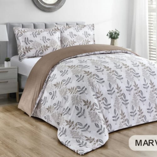 تلبيسة مفرش مشجر مزدوج 3 قطع