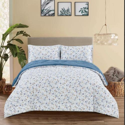 مفرش مشجر شتوي مزدوج 4 قطع