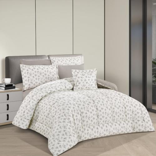 مفرش قطن تيجان مزدوج 8 قطع