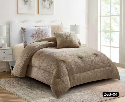 مفرش مخمل شتوي زيست مزدوج 6 قطع