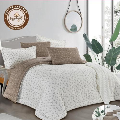 مفرش قطن بشائر مزدوج 6 قطع