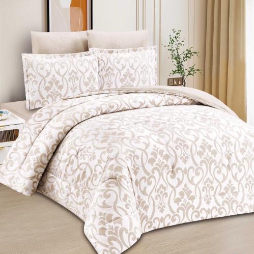 مفرش مخمل شتوي سيلينا مزدوج 6 قطع