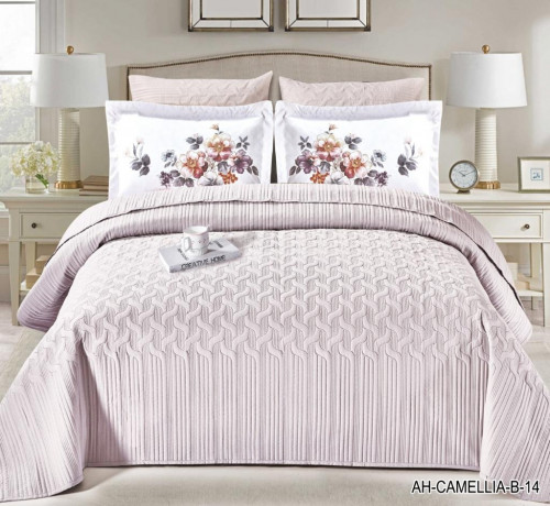 مفرش مضغوط كامليا مزدوج 6 قطع