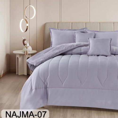 مفرش مخمل نجمة شتوي مرد ونص 4 قطع