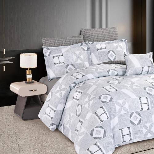 مفرش ترف قطن مشجر مزدوج 7 قطع