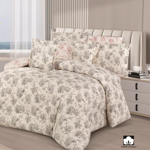 مفرش قطن اينولا مزدوج 8 قطع