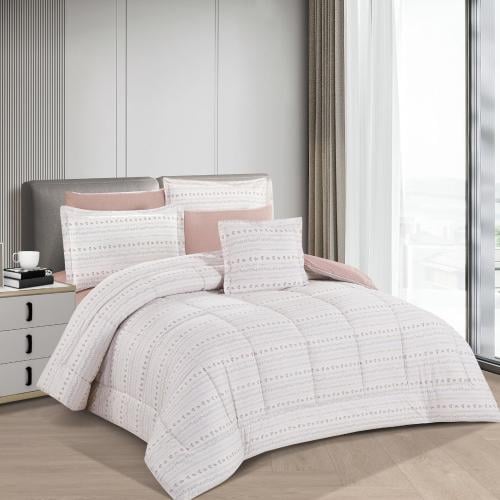 مفرش قطن تيجان مزدوج 8 قطع