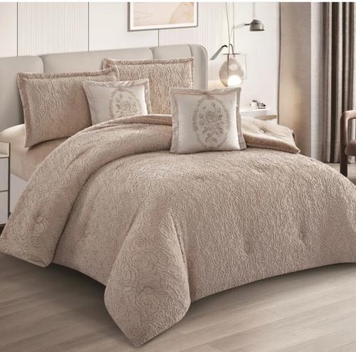 مفرش فرو الارنب شتوي مزدوج 6 قطع