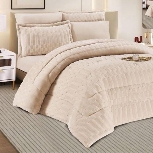 مفرش مخمل شتوي ميسان 4 قطع