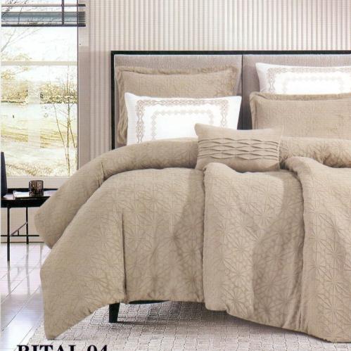 مفرش مخمل شتوي ريتال مزدوج 7 قطع